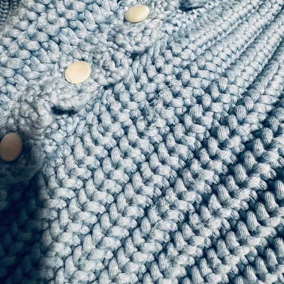 Sezane Sky Blue Women's Cardigan - Picture 8 of 10